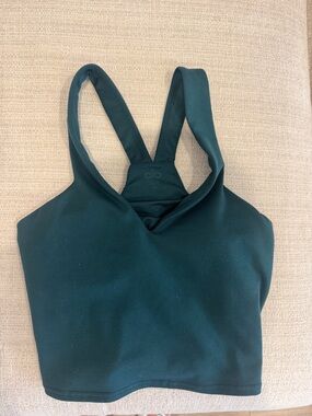 ALO Yoga Women's Dark Teal Racerback Tank Top